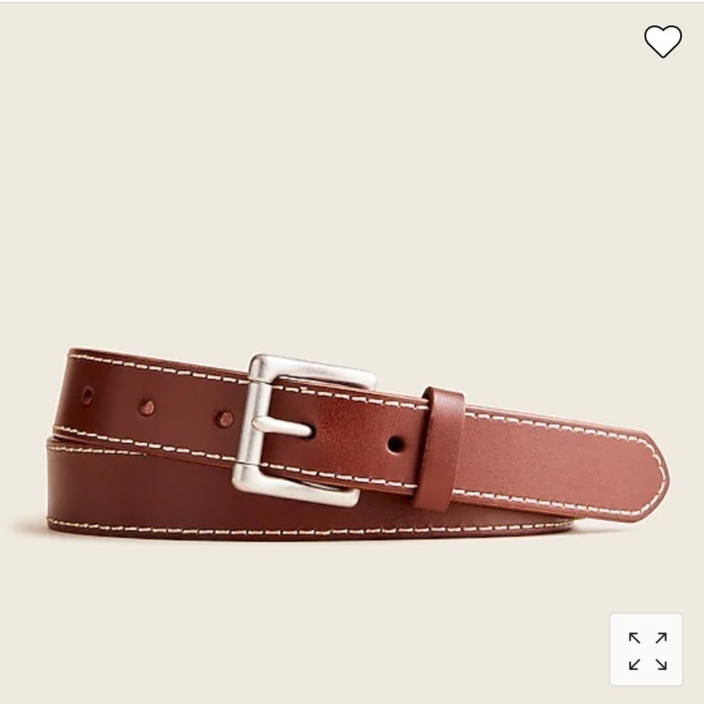 J Crew Italian leather roller buckle belt AZ884